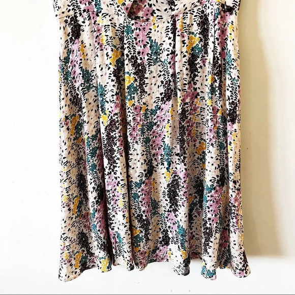 Free People Miss Right Cutout Skater Dress Size XS Ditzy Floral Pockets - Picture 6 of 11